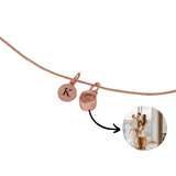 Herzensfoto - Foto Halskette mit Buchstabe - Erinnerungsanhänger