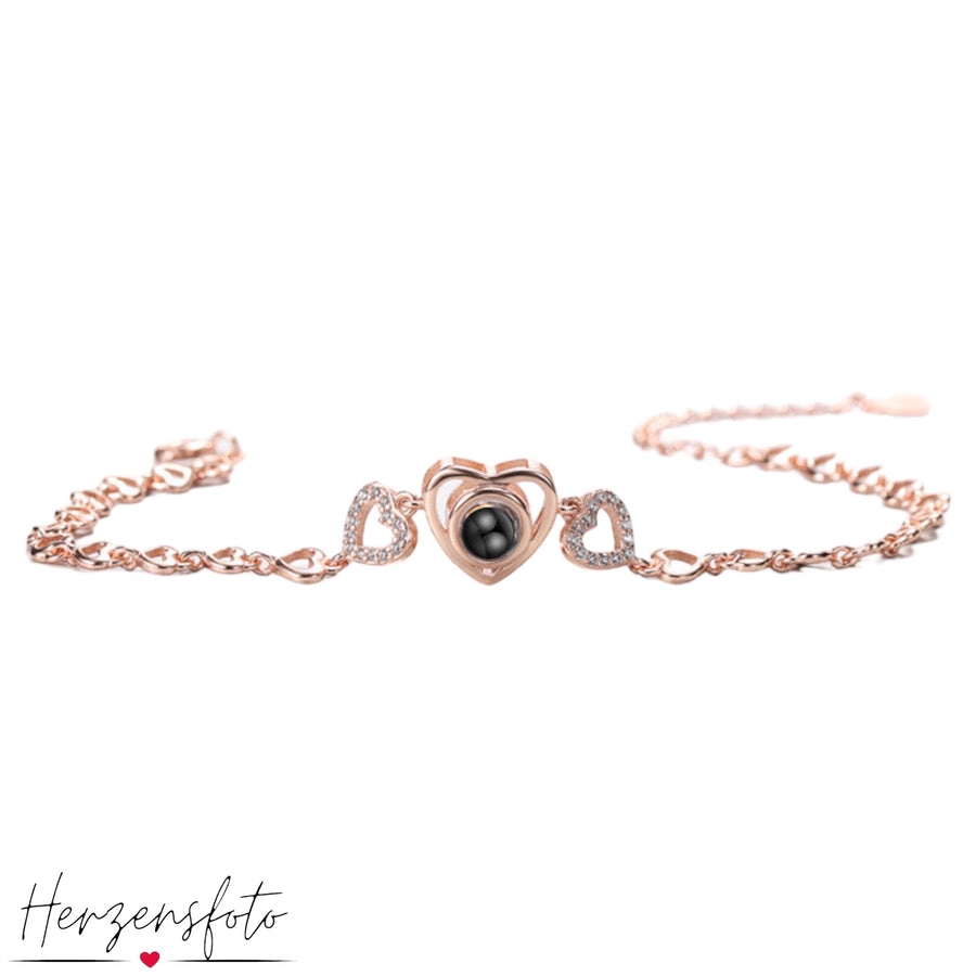 Personalisiertes Herz-Fotoarmband