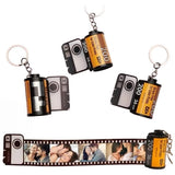 Herzensfoto - Personalisierter Retro-Filmrollen-Schlüsselanhänger mit Foto-Display