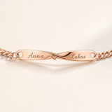 Personalisiertes Unendlichkeits-Armband mit Gravur